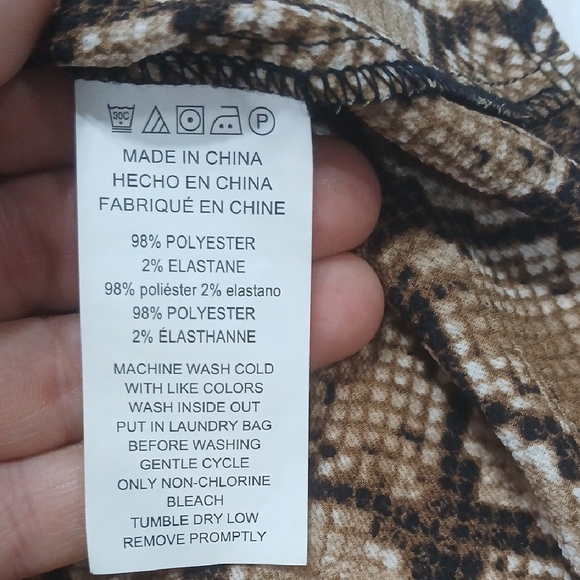 Michael Kors Size M Snake Snakeskin Print Open Cage Sleeve Shirt Gentle Used - Picture 3 of 7